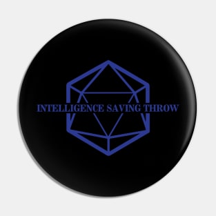 Intelligence Saving Throw Pin