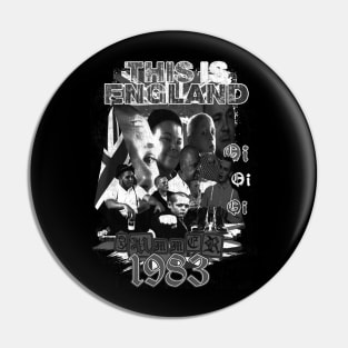 Oi Summer of 1983 (Distressed Black & White) Pin