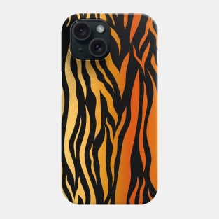 golden tiger  background Phone Case