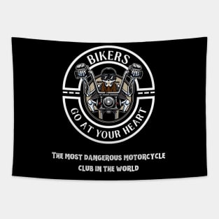 Motorcycle from hell to Angels Tapestry