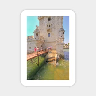 torre de Belém greens. Belém tower Magnet