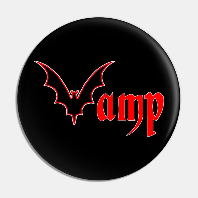 Vamp - Vampire Goth Pin by Immortals In Art