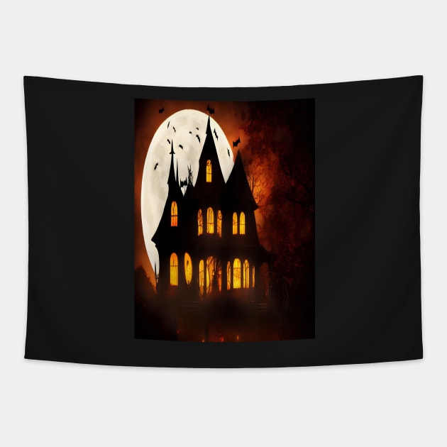 Edward Gorey House Tapestry by adorcharm