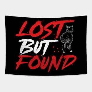 Lost but Found Christian Faith Tapestry