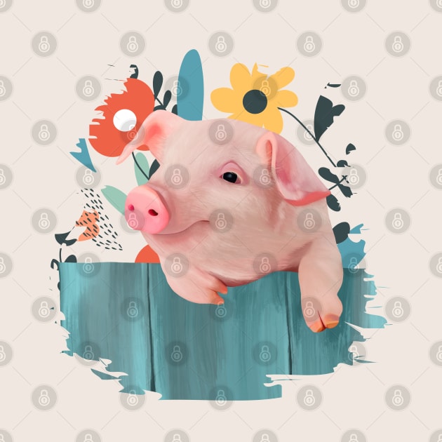 Friendly Baby Pig by Suneldesigns