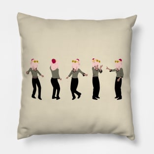 Turkey Head Dance by doctorheadly Pillow