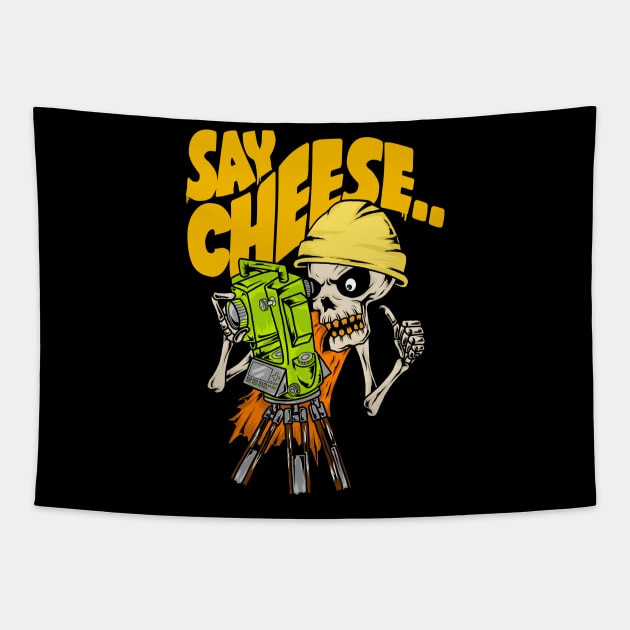 SAY CHEESE.. Tapestry by AZMTH CLOTHING