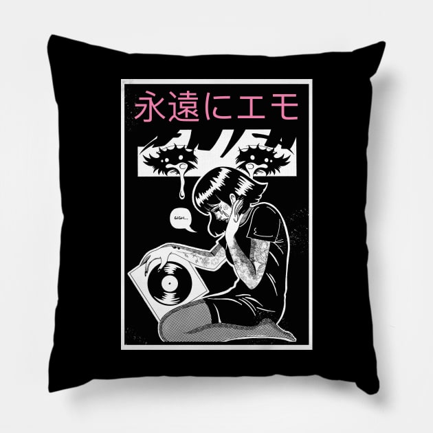 Born emo Pillow by HEcreative