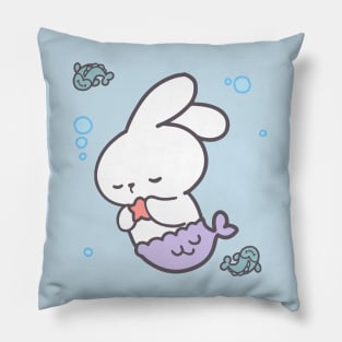 Dreamy Seascape: The Mer-Bunny and Her Starlit Slumber Pillow