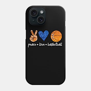 Peace Love Basketball Phone Case