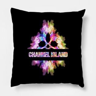 Channel island Tie Dye Watercolor Gift Souvenir Pillow