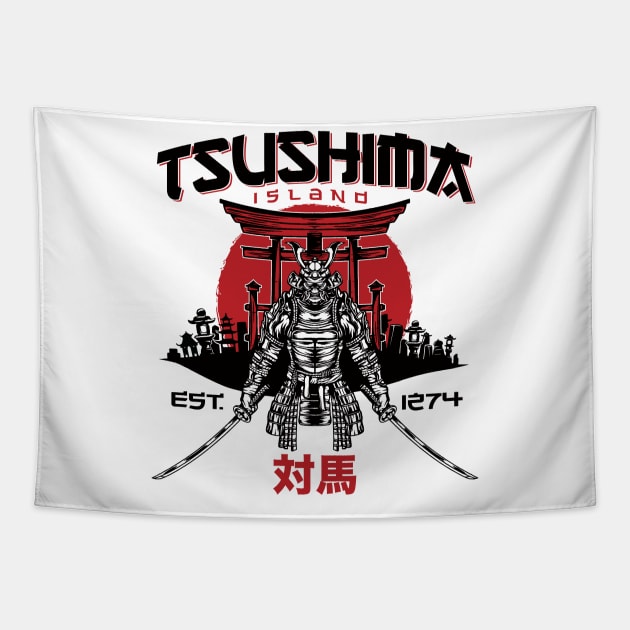 Tsushima Island Tapestry by MindsparkCreative