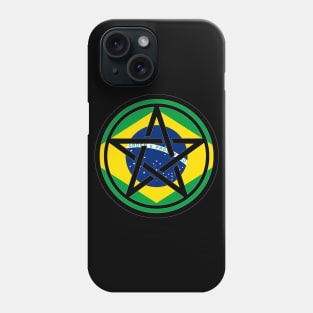 Large Print Pentacle Brazil Flag Phone Case