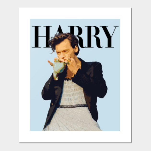 Harry Styles Vogue Harrys Styles Poster Und Kunst Teepublic De