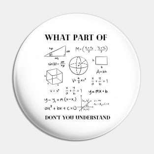 Math Teacher Pin