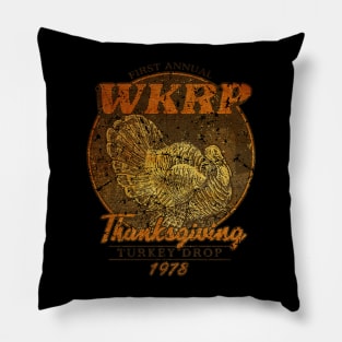 Thanksgiving Turkey Drop - Best Vintage Pillow