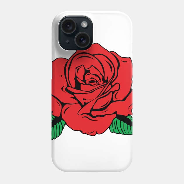 Rose Phone Case by White Name