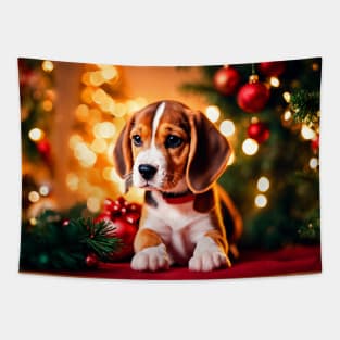 Beagle Puppy Dog Holiday Tapestry