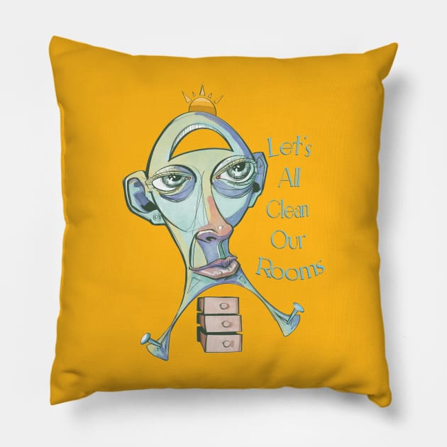 C'mon Guys! Pillow by Yeti Slang 