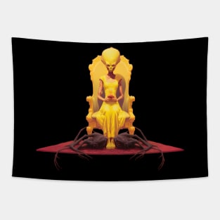 The Alien Queen in Yellow: Eldritch Monarch Tapestry