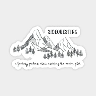 Sidequesting Mountain Art Magnet