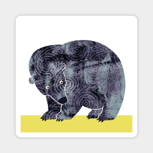 Blue Bear Magnet