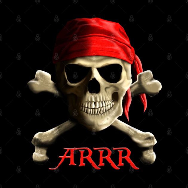 ARRR Talk Like A Pirate Jolly Roger by macdonaldcreativestudios