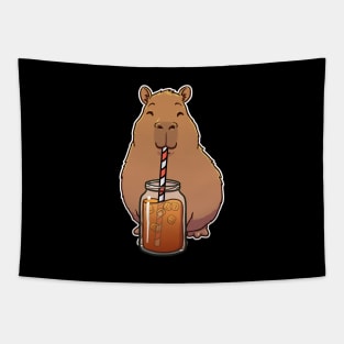 Capybara Iced Tea Tapestry