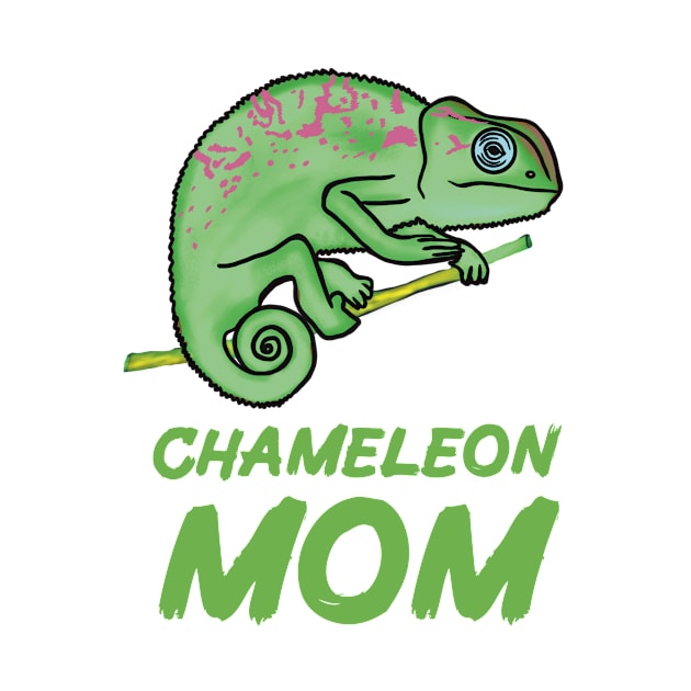 Green Chameleon Mom for Chameleon Lovers by Mochi Merch