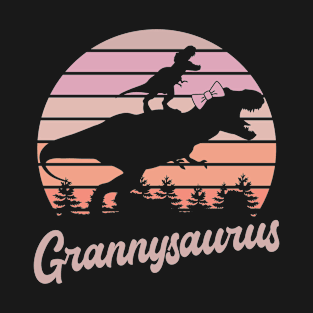 Grannysaurus T-Rex Dinosaur T-Shirt