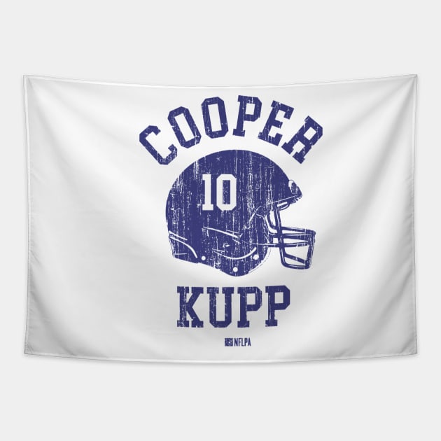 Cooper Kupp Los Angeles R Helmet Font Tapestry by TodosRigatSot