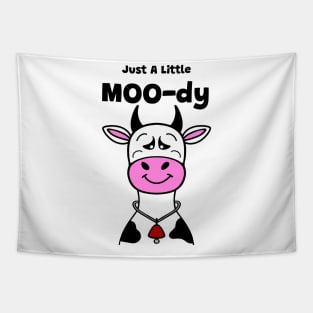 COW Lover Moody Cow Funny Cow Quote Tapestry