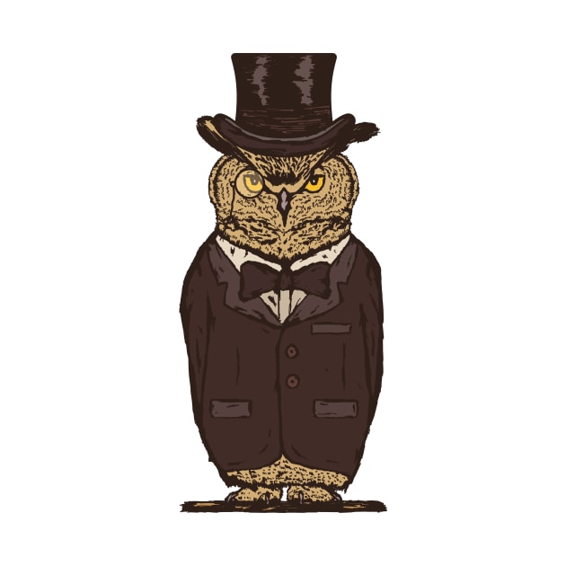 Suited Owl by Hazeman