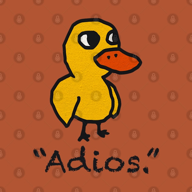 Adios yellow duck by Artbygoody