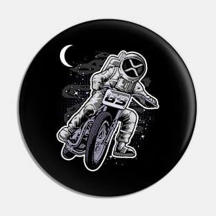 Astronaut Motorbike Ripple XRP Coin To The Moon Crypto Token Cryptocurrency Wallet HODL Birthday Gift For Men Women Pin