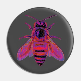 Red Holographic Bee Pin