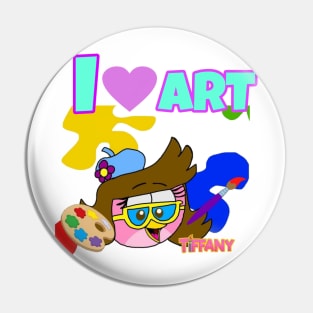 TIFFANY: I Heart Art Pin