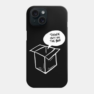 Bubble Speech Think Outside The Box Phone Case