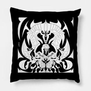 black dark nazgul ecopop in balrog dreams of the middle earth ecopop Pillow