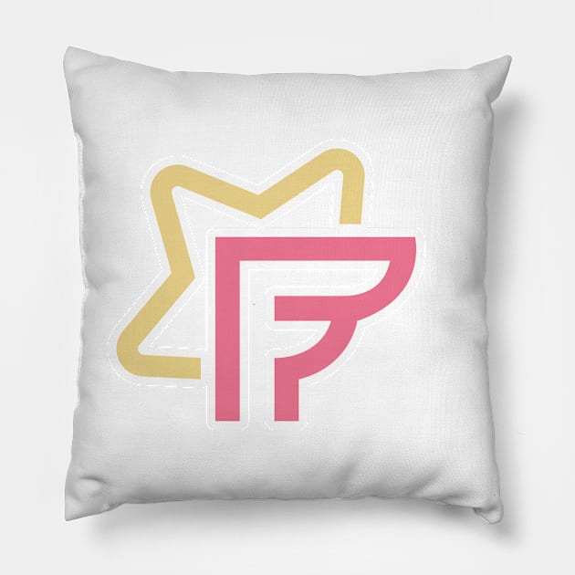 Star letter F vector logo sticker design. Creative initial letter F with star logo template sticker design vector. Pillow by AlviStudio