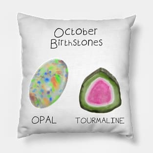 October Birthstones Pack - Opal and Tourmaline Pillow