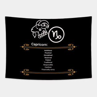 Capricorn traits Tapestry