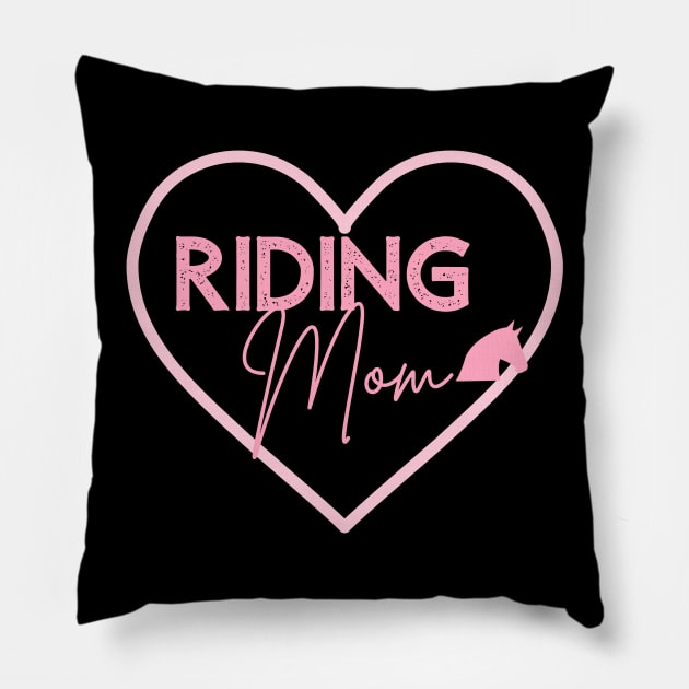 Horse Mom Gifts Horseback Riding Mom Gift Horseback Rider Pillow by InnerMagic