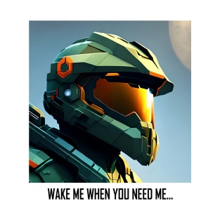 Halo game quotes - Master chief - Spartan 117 - WQ01-v4 T-Shirt