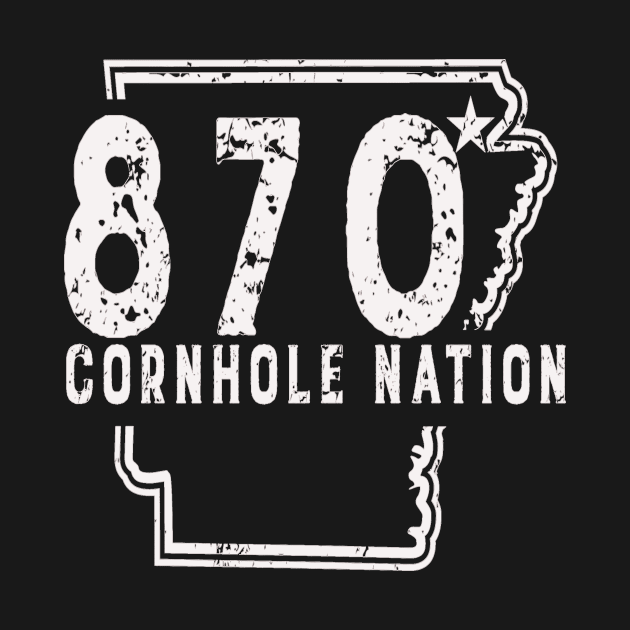 White Design by 870 Cornhole Nation