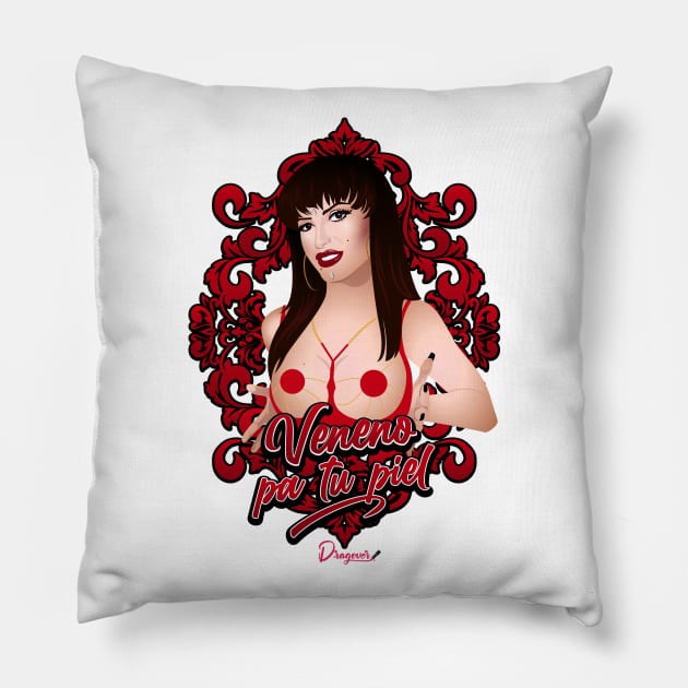 Cristina La Veneno Ortiz Pillow by dragover