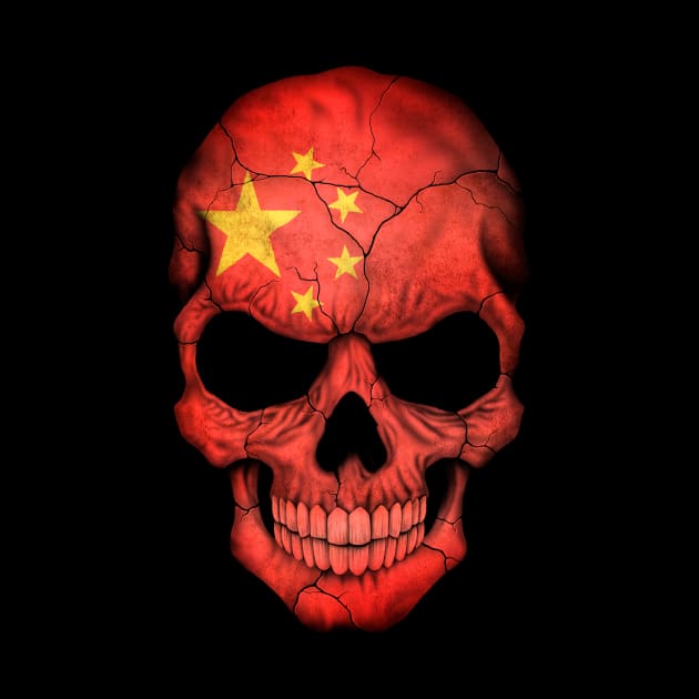 Chinese Flag Skull by jeffbartels