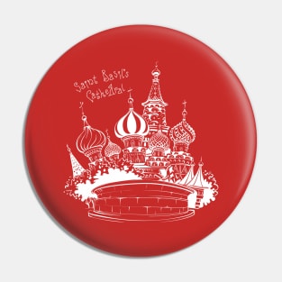 Copy of Saint Basil Cathedral in Moscow Pin