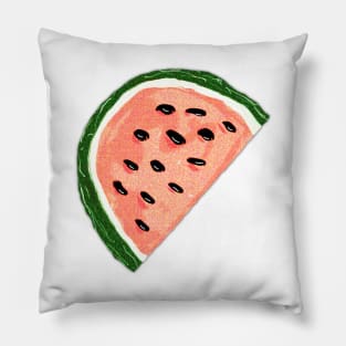 A Slice of Watermelon Doodle Pillow