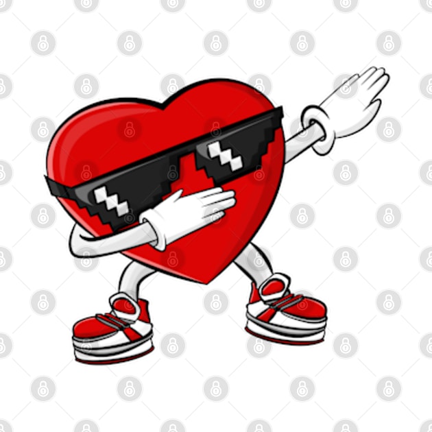 Dabbing Heart Valentine's Day by IDesign23